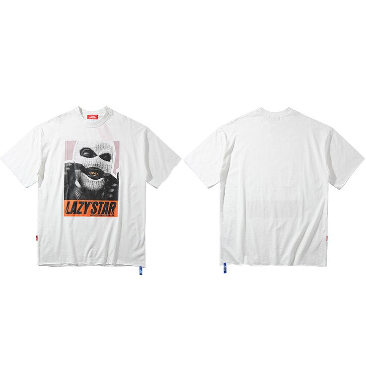"Fuzzy Star" Graphic Unisex Streetwear Vintage Women Men Y2K T-Shirt