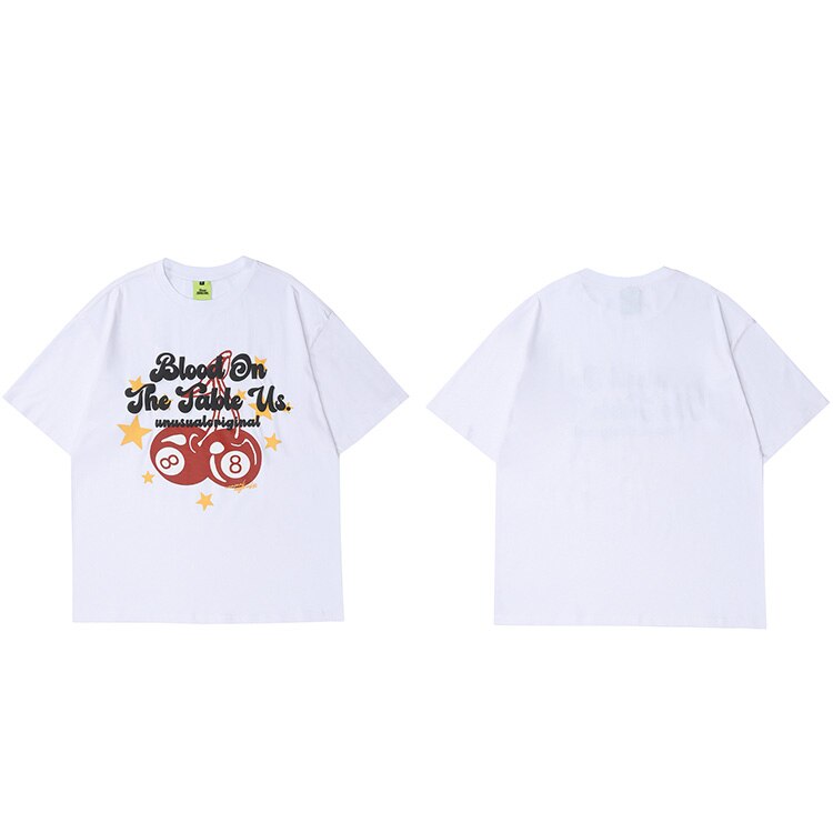 "Cherry Way" Unisex Men Women Streetwear Graphic T-Shirt