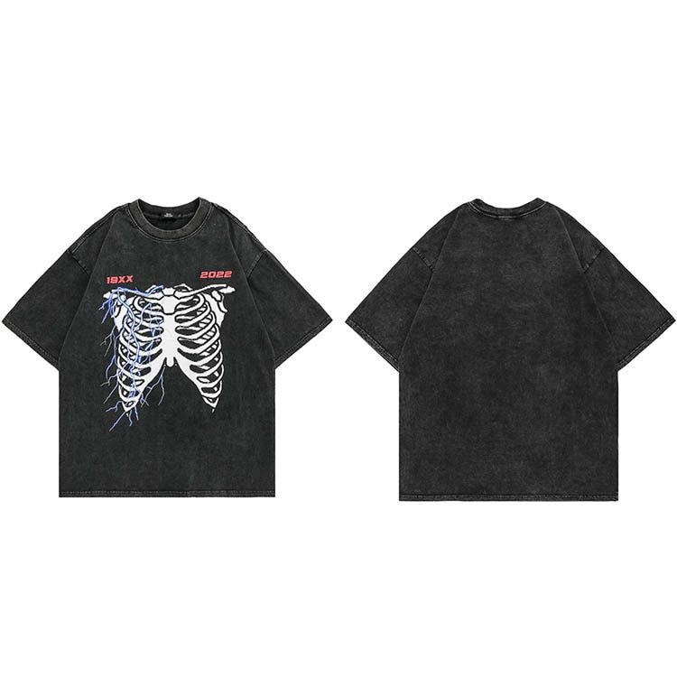 "Broken Bones" Unisex Men Women Streetwear Graphic T-Shirt