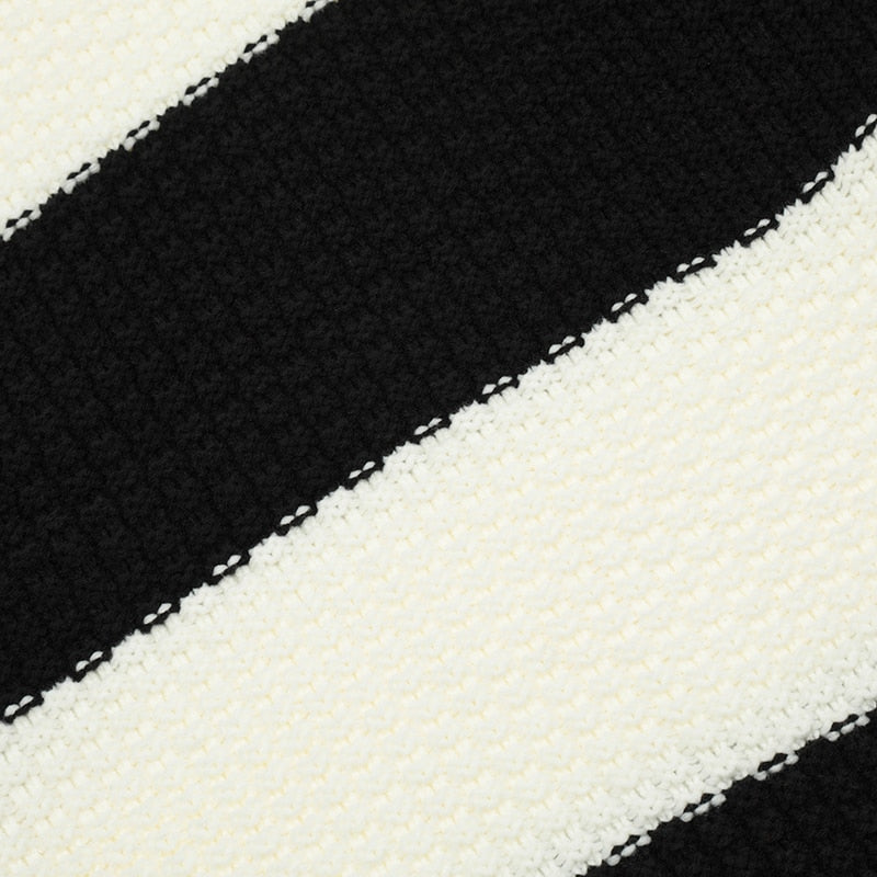 "Black & White" Unisex Men Women Streetwear Graphic Sweater