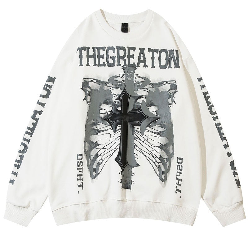 "The Greatest" Graphic Unisex Streetwear Vintage Women Men Y2K Sweatshirt