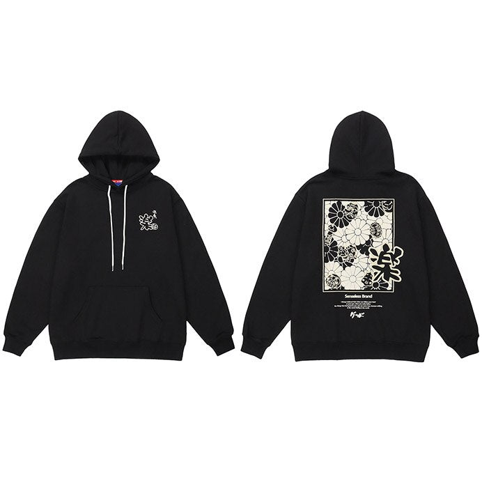 "Red Dust" Graphic Unisex Streetwear Vintage Women Men Y2K Hoodie