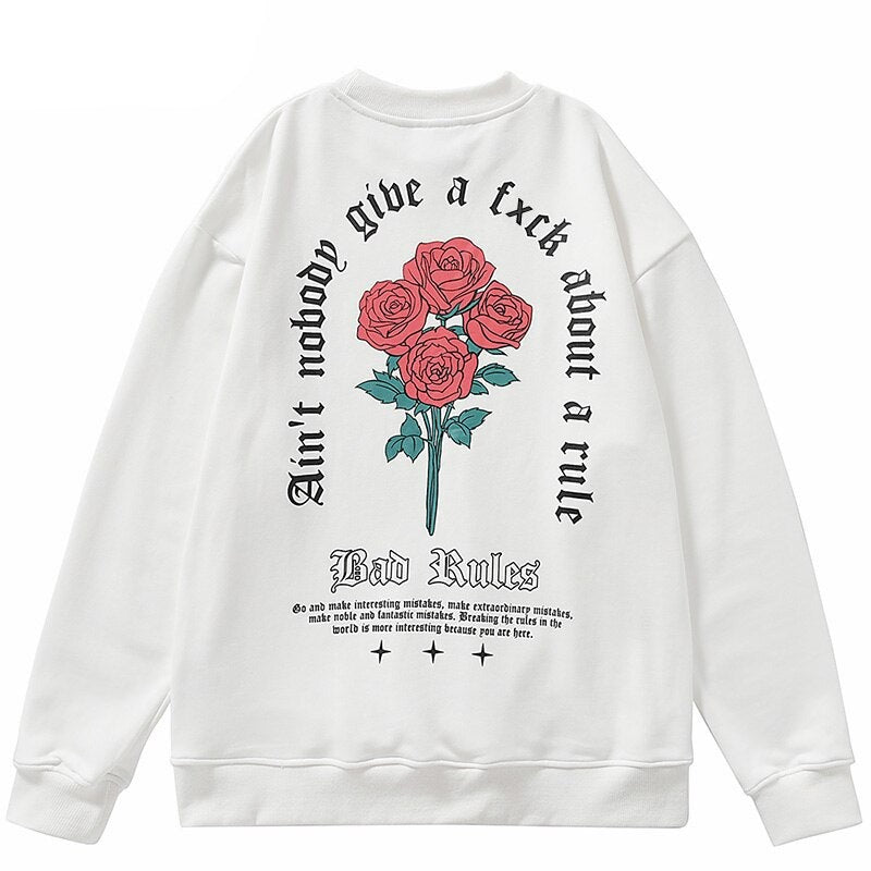 "Nobody" Graphic Unisex Streetwear Vintage Women Men Y2K Sweatshirt