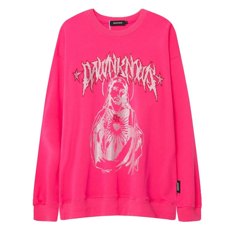 "Sliver Lining" Graphic Unisex Streetwear Vintage Women Men Y2K Sweatshirt