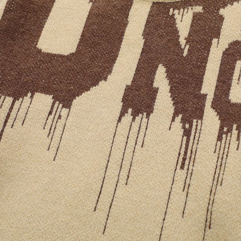 "Kingdom's Fall" Graphic Unisex Streetwear Vintage Women Men Y2K Sweater