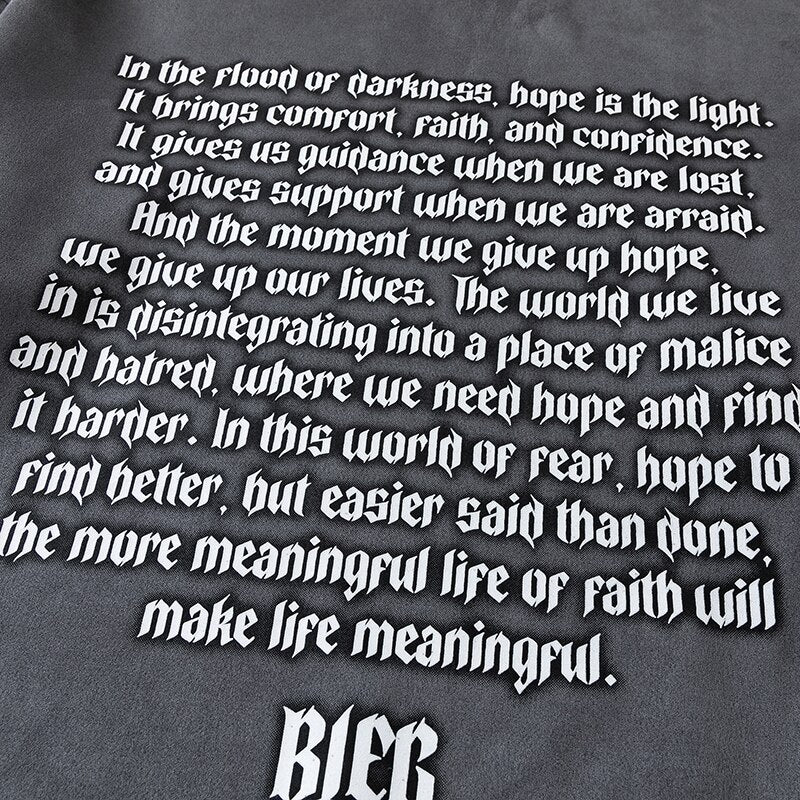 "It Was Written Again" Graphic Unisex Streetwear Vintage Women Men Y2K Sweatshirt