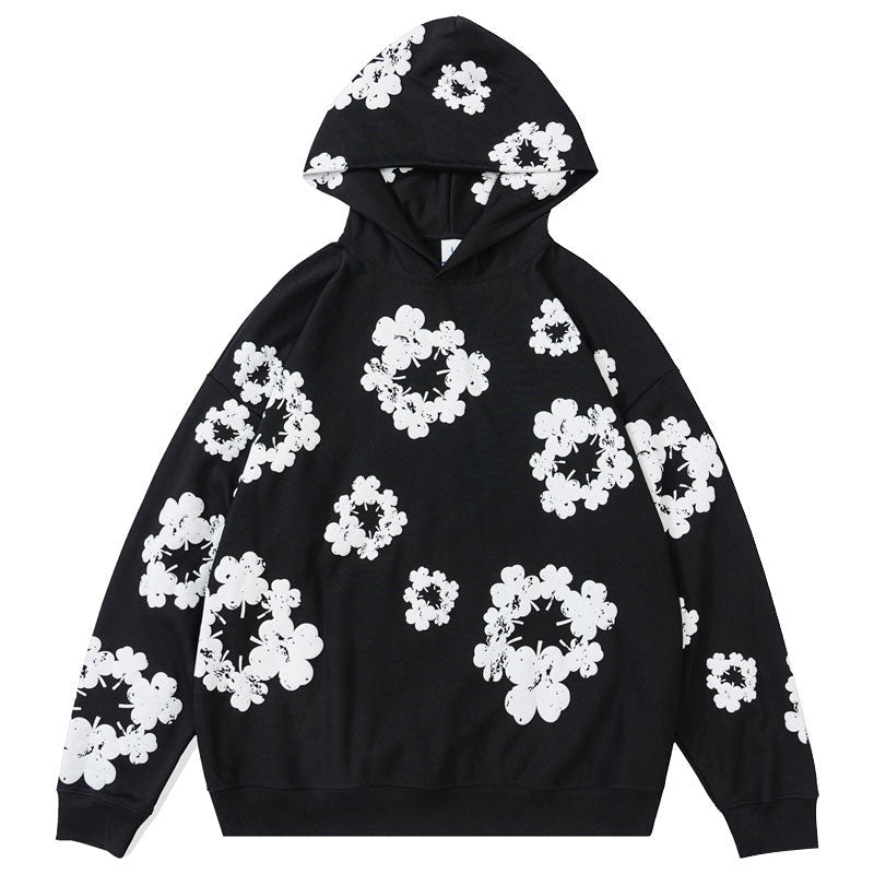"White Snow" Graphic Unisex Streetwear Vintage Women Men Y2K Hoodie
