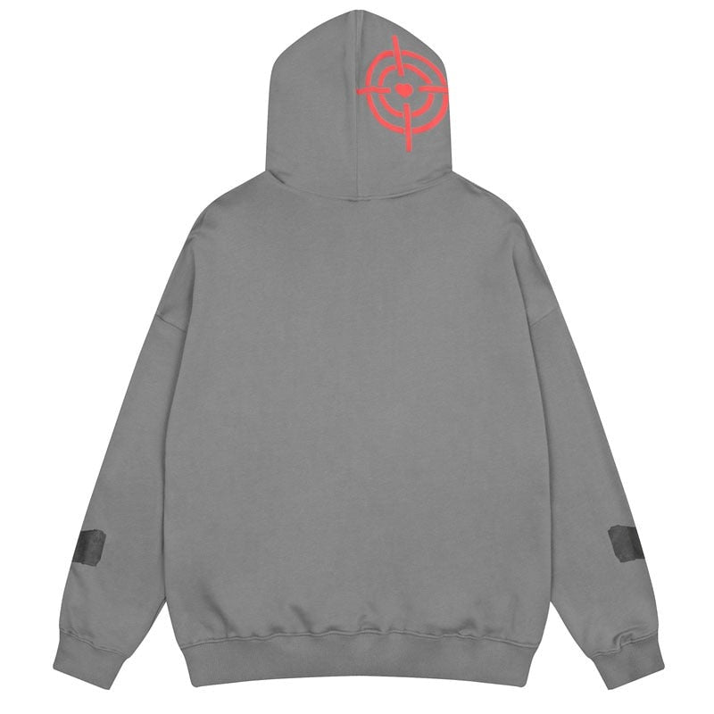 Dark gothic hoodie with retro Y2K spirit, heavyweight feel and durable stitching, a versatile piece for skate, alt, and urban outfits all season.
