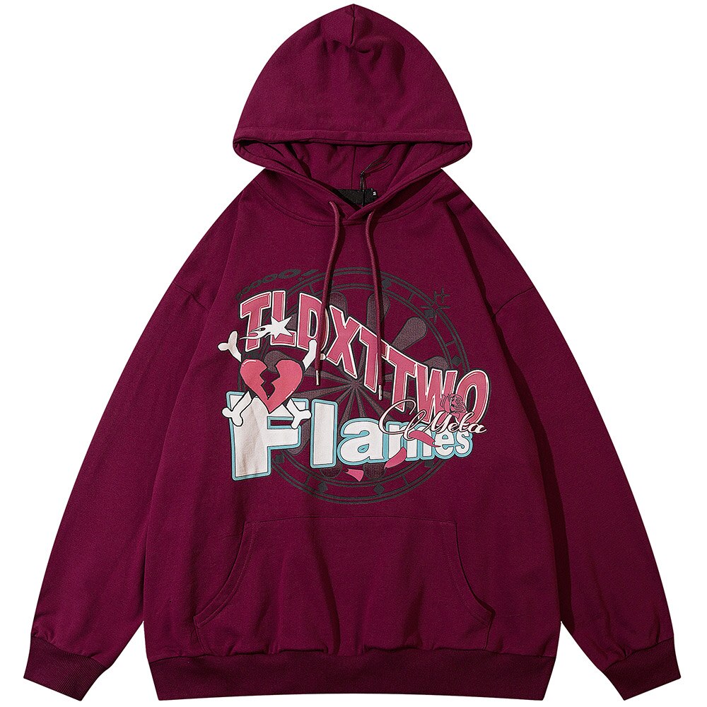 "Bone Broken" Unisex Men Women Streetwear Graphic Hoodie