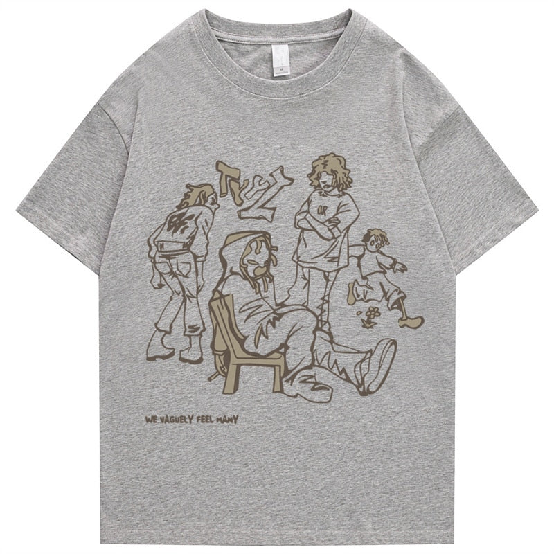 “Tough Talk” Graphic Unisex Streetwear Vintage Women Men Y2K T-Shirt