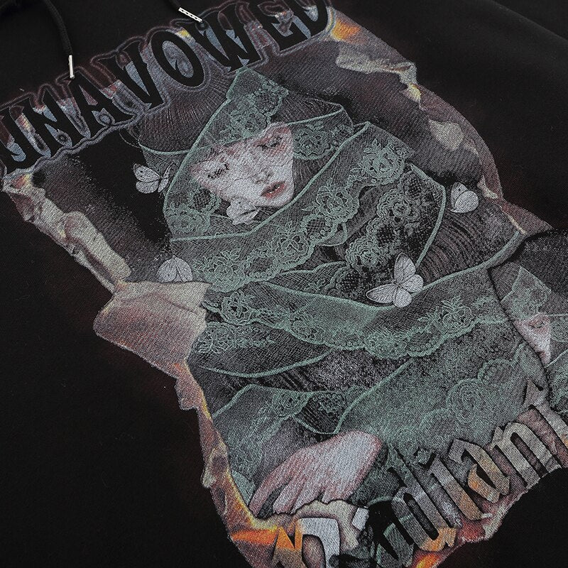 "Bow Down" Unisex Men Women Streetwear Graphic Hoodie