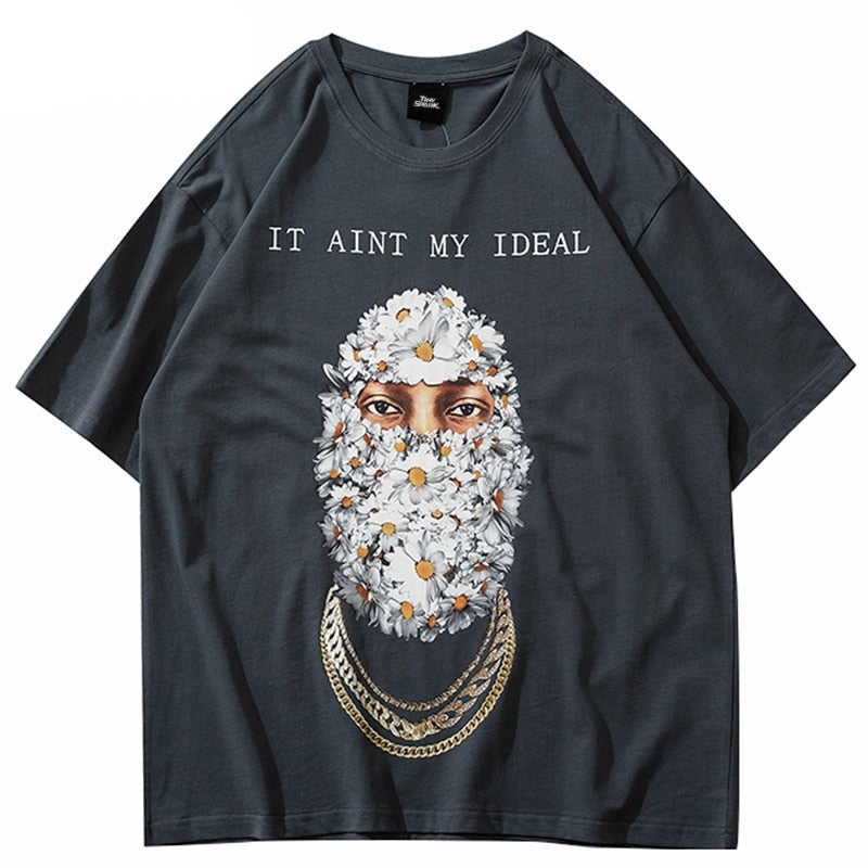 "Just Ideal" Graphic Unisex Streetwear Vintage Women Men Y2K T-Shirt