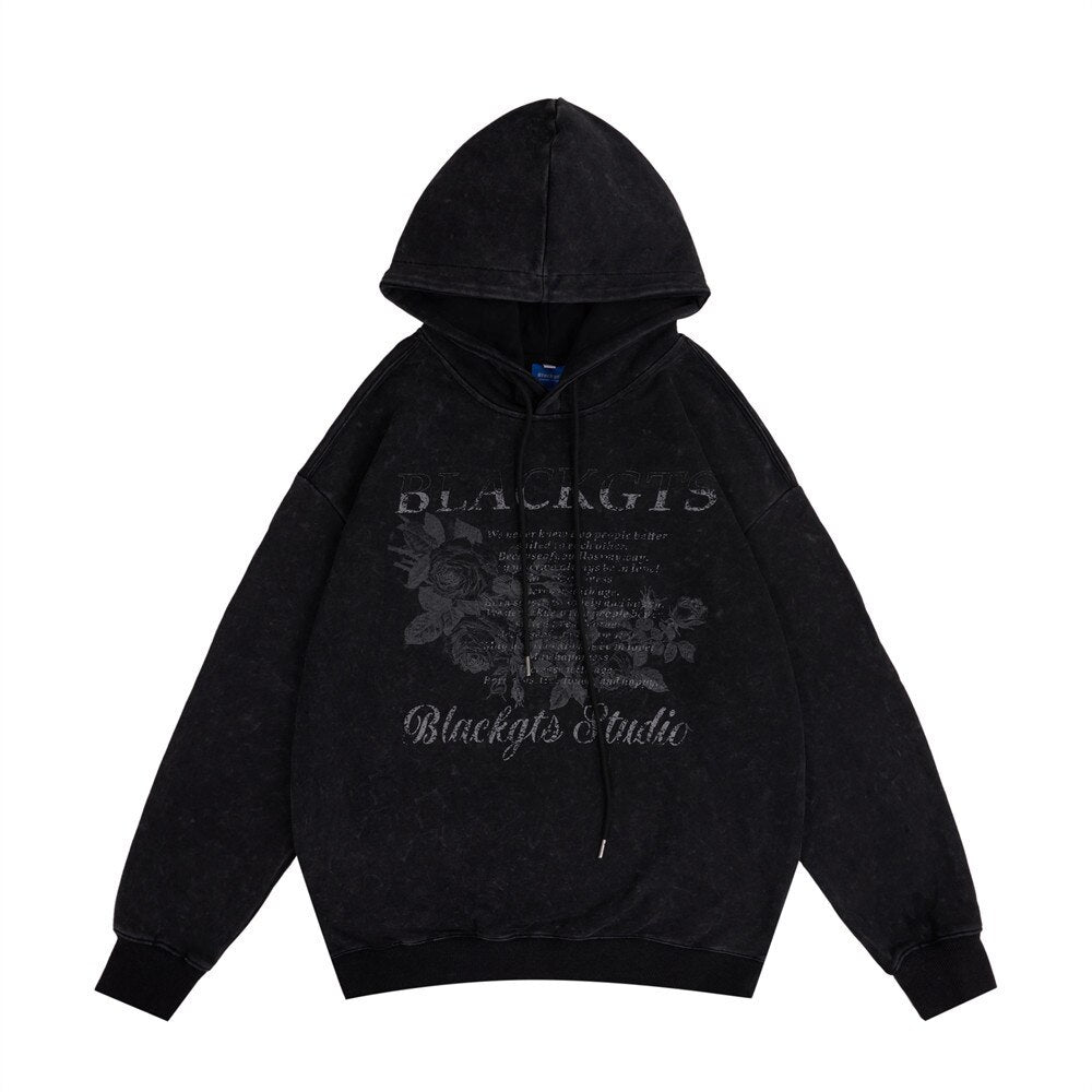 "Written In Time" Graphic Unisex Streetwear Vintage Women Men Y2K Hoodie