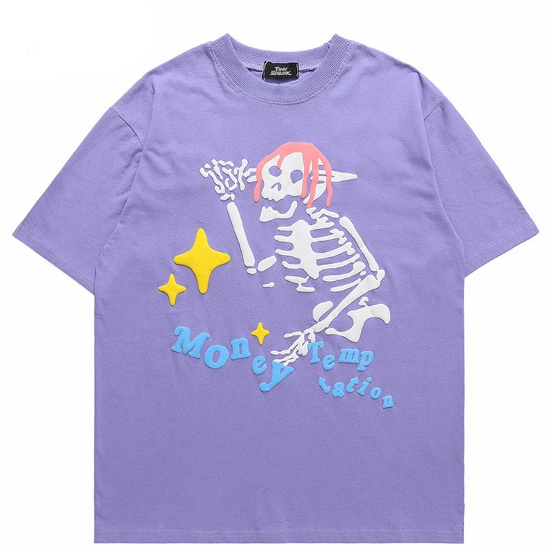 "Pink Hair" Graphic Unisex Streetwear Vintage Women Men Y2K T-Shirt