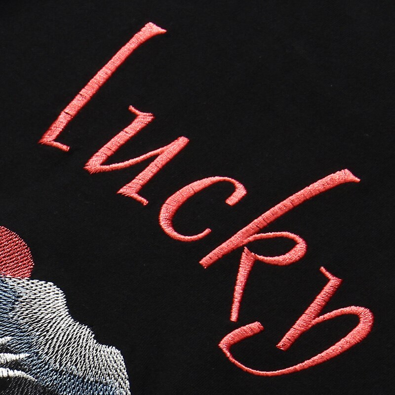 "Get Lucky" Graphic Unisex Streetwear Vintage Women Men Y2K T-Shirt