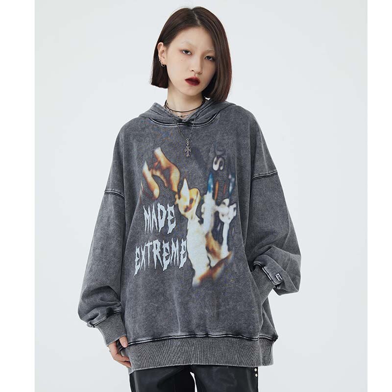 "Blurry Vision" Unisex Men Women Streetwear Graphic Hoodie