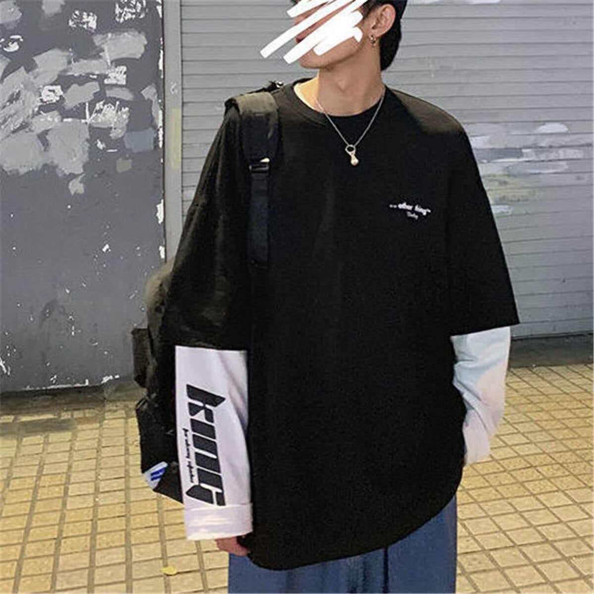 "Street Cross Collection" Graphic Unisex Streetwear Vintage Women Men Y2K Sweatshirt