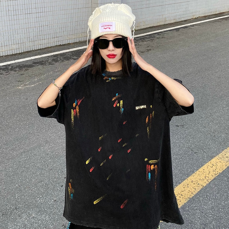 "Split Up" Graphic Unisex Streetwear Vintage Women Men Y2K T-Shirt