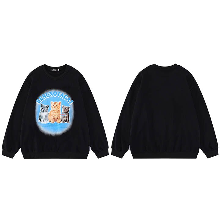 "Big Family" Graphic Unisex Streetwear Vintage Women Men Y2K Sweatshirt