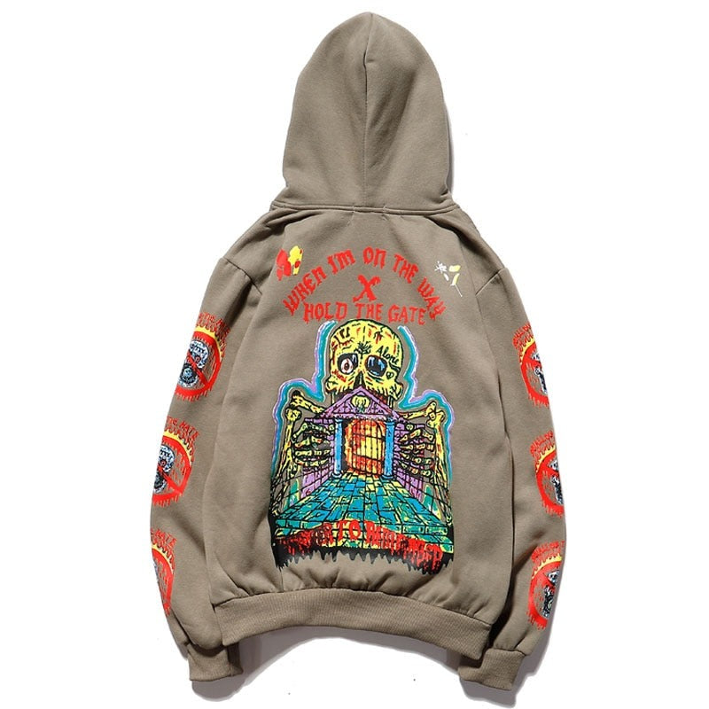 "Lonely Area" Graphic Unisex Streetwear Vintage Women Men Y2K Hoodie