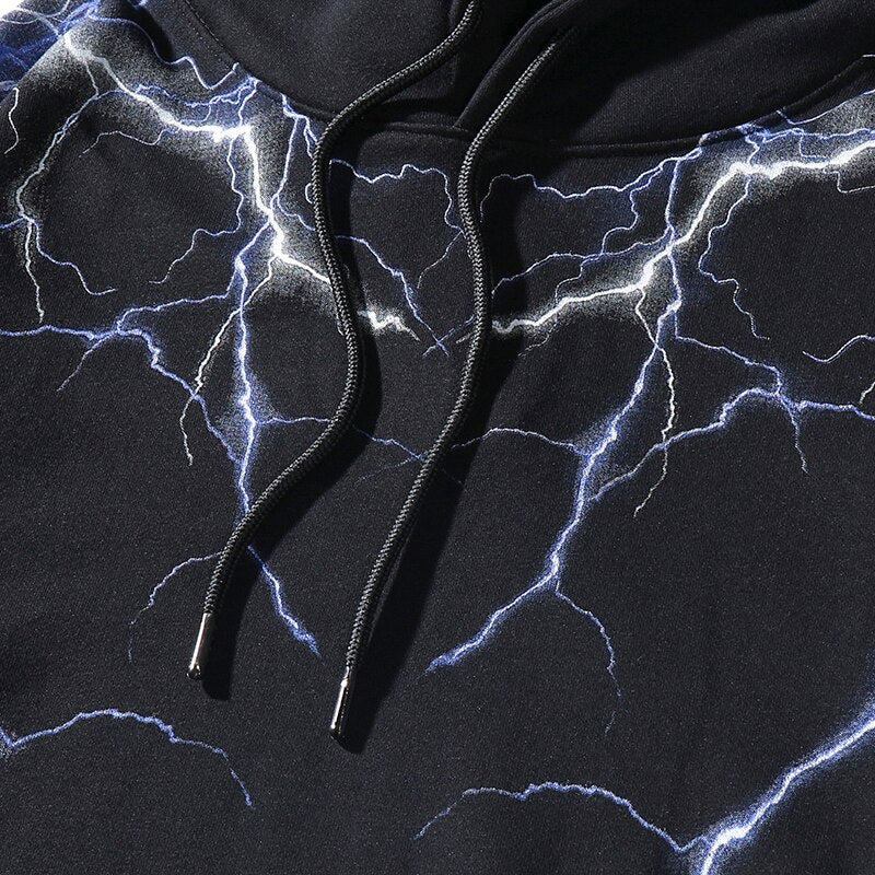 "Lighting Stories" Graphic Unisex Streetwear Vintage Women Men Y2K Hoodie