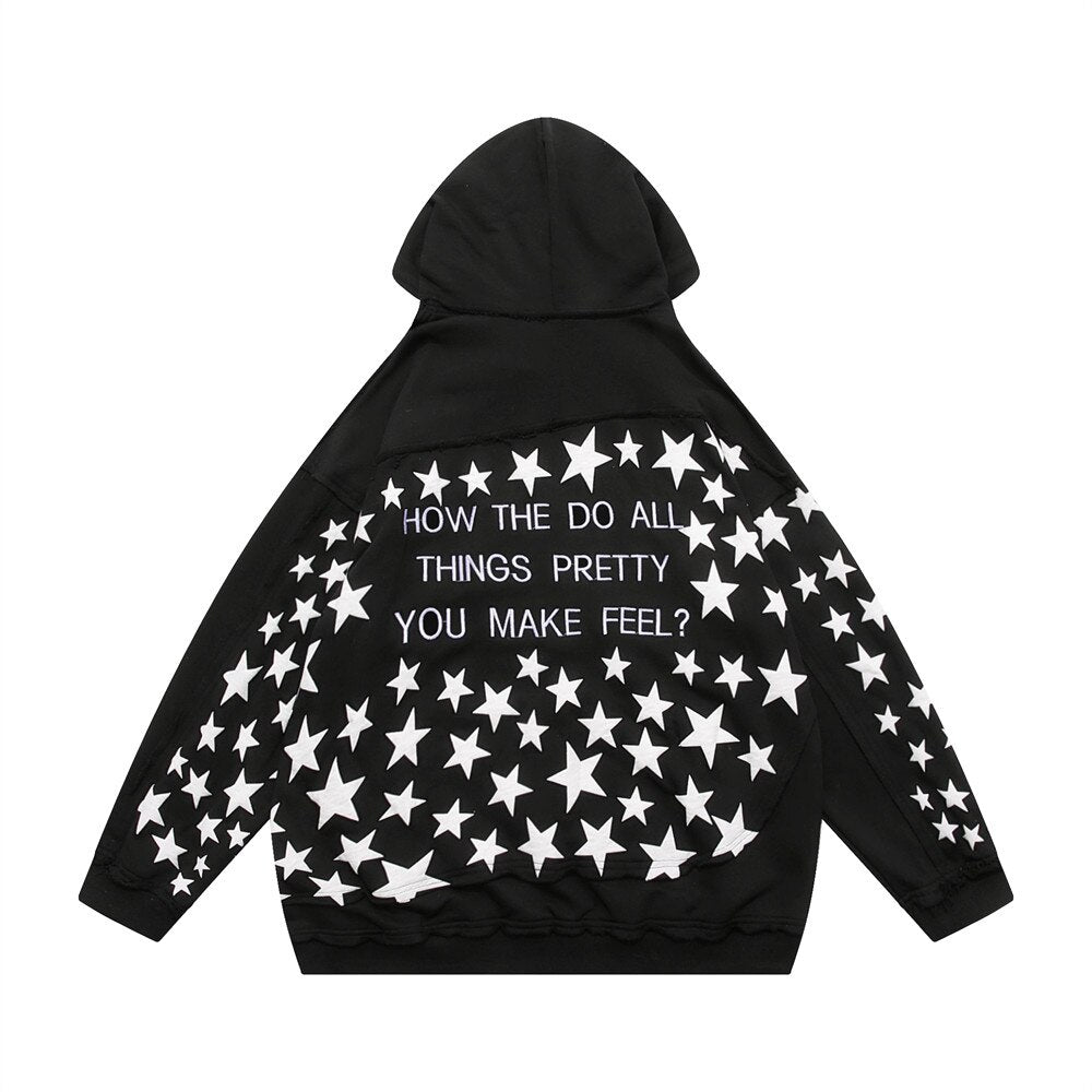 "Half Moon" Graphic Unisex Streetwear Women Men Y2K Hoodie