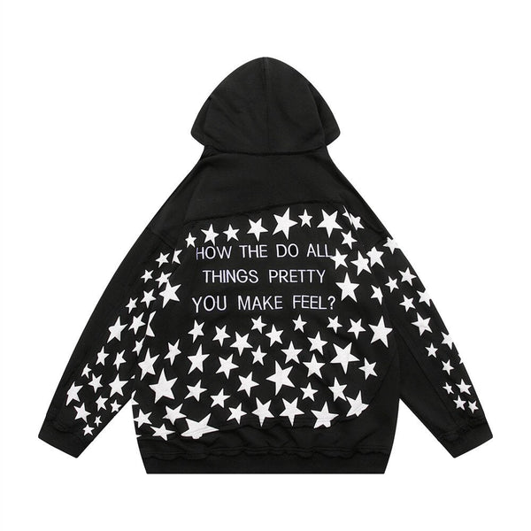 "Half Moon" Graphic Unisex Streetwear Women Men Y2K Hoodie