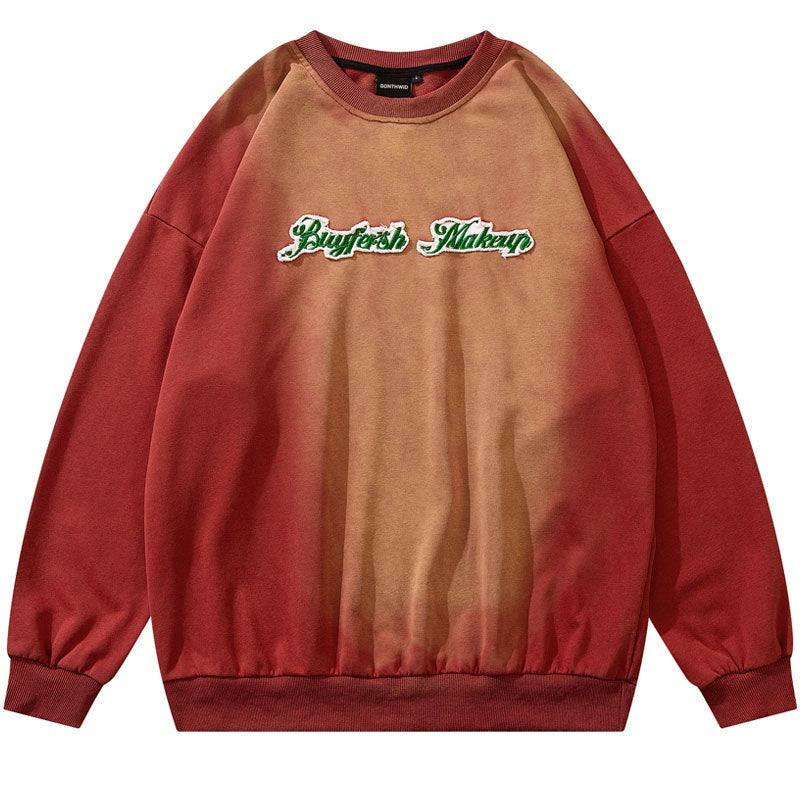 "Without Makeup" Graphic Unisex Streetwear Vintage Women Men Y2K Sweatshirt