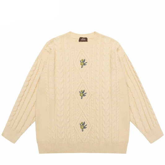 "Retro Garden" Graphic Unisex Streetwear Vintage Women Men Y2K Sweater