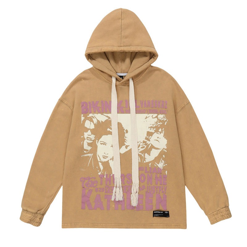 "Don't Blink" Graphic Unisex Streetwear Vintage Women Men Y2K Hoodie