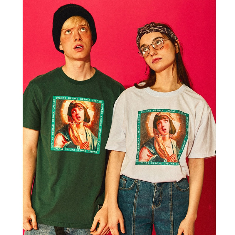 "Red Head" Graphic Unisex Streetwear Vintage Women Men Y2K T-Shirt