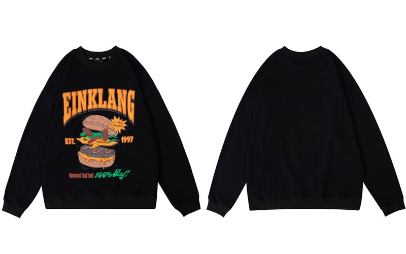 "Sandwich" Graphic Unisex Streetwear Vintage Women Men Y2K Hoodie