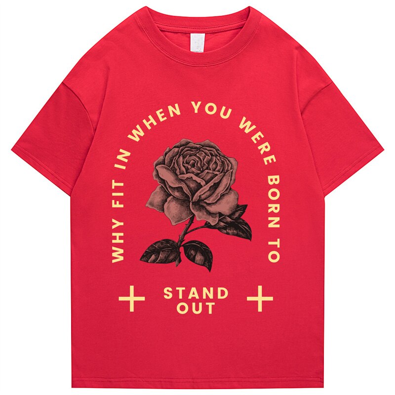 "Stand Out" Graphic Unisex Streetwear Vintage Women Men Y2K T-Shirt