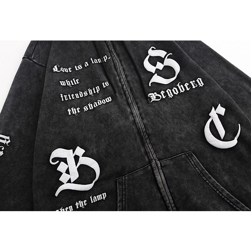 "The Wrong Side" Graphic Unisex Streetwear Vintage Women Men Y2K Hoodie