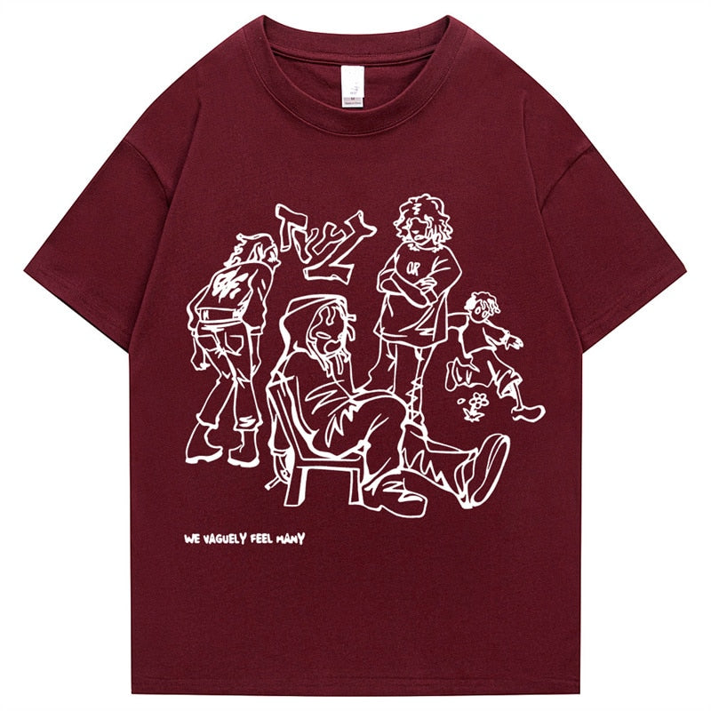 “Tough Talk” Graphic Unisex Streetwear Vintage Women Men Y2K T-Shirt