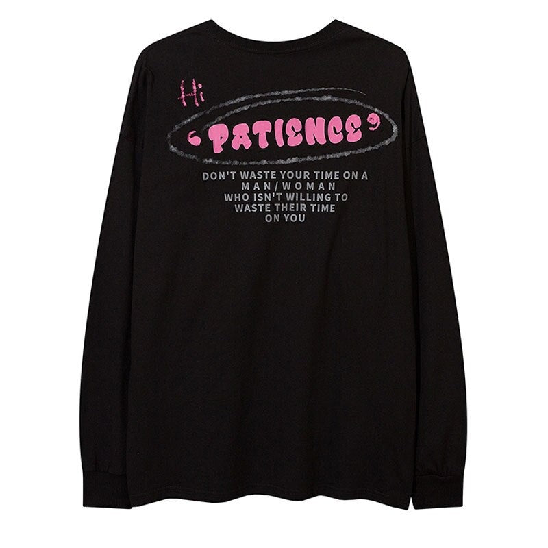 "Standing Still" Graphic Unisex Streetwear Vintage Women Men Y2K Sweatshirt