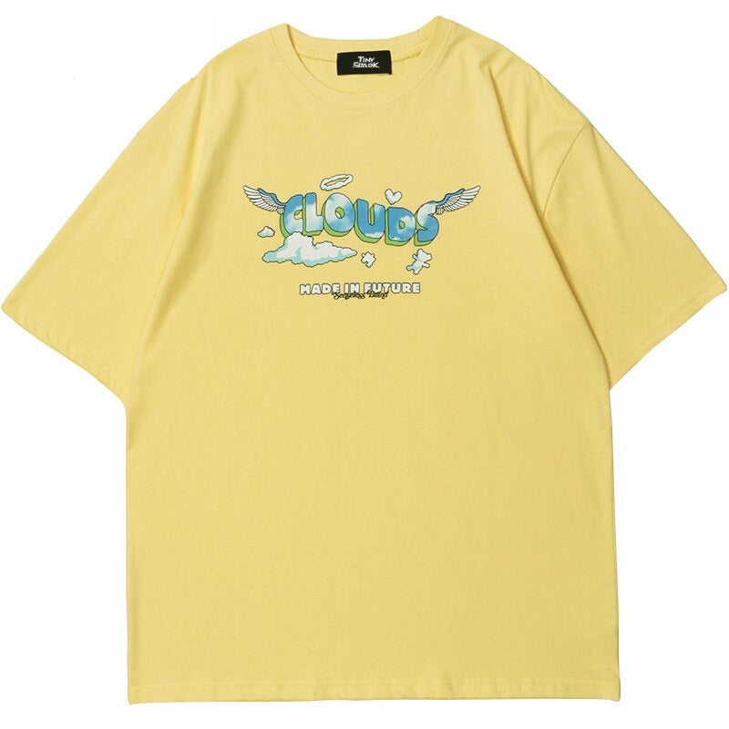 "Cloudy Day" Unisex Men Women Streetwear Graphic T-Shirt
