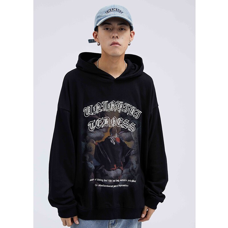 "Alone In The Corner" Unisex Men Women Streetwear Graphic Hoodie