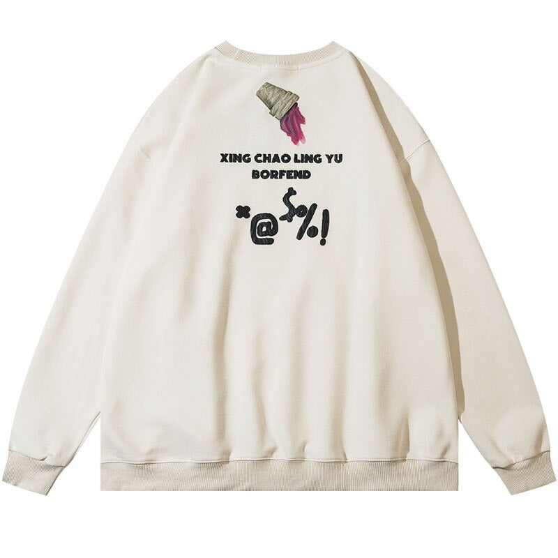"Broken Cone" Unisex Men Women Streetwear Graphic Sweatshirt
