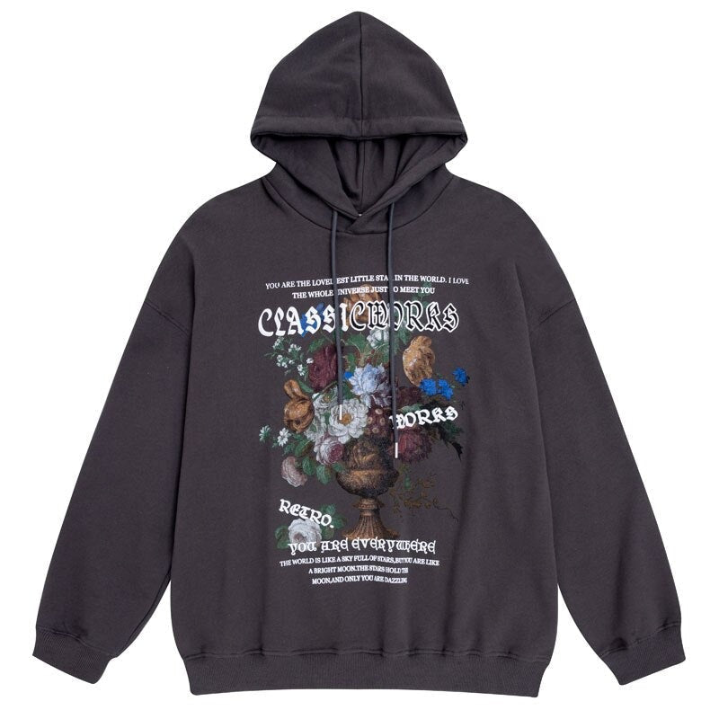"With Love" Graphic Unisex Streetwear Vintage Women Men Y2K Hoodie