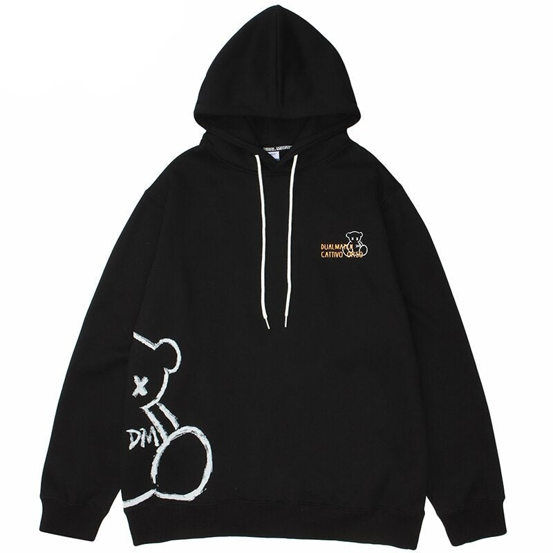 "Dual Match" Unisex Men Women Streetwear Graphic Hoodie