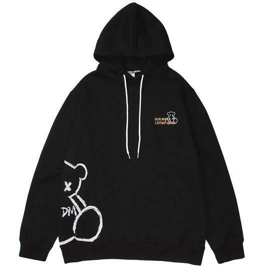 "Dual Match" Unisex Men Women Streetwear Graphic Hoodie