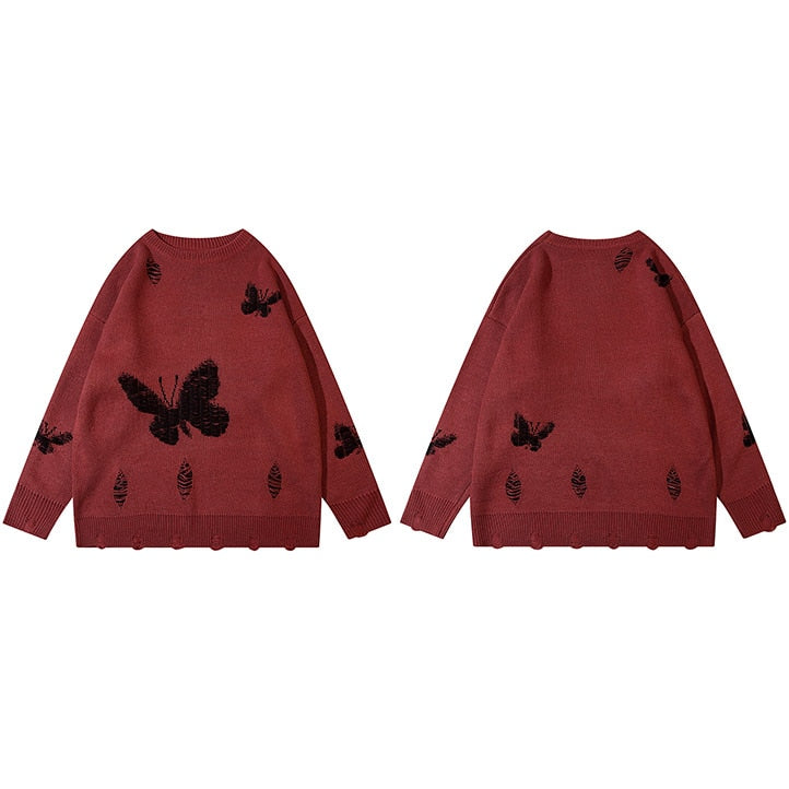 "Red Pill" Graphic Unisex Streetwear Vintage Women Men Y2K Sweater