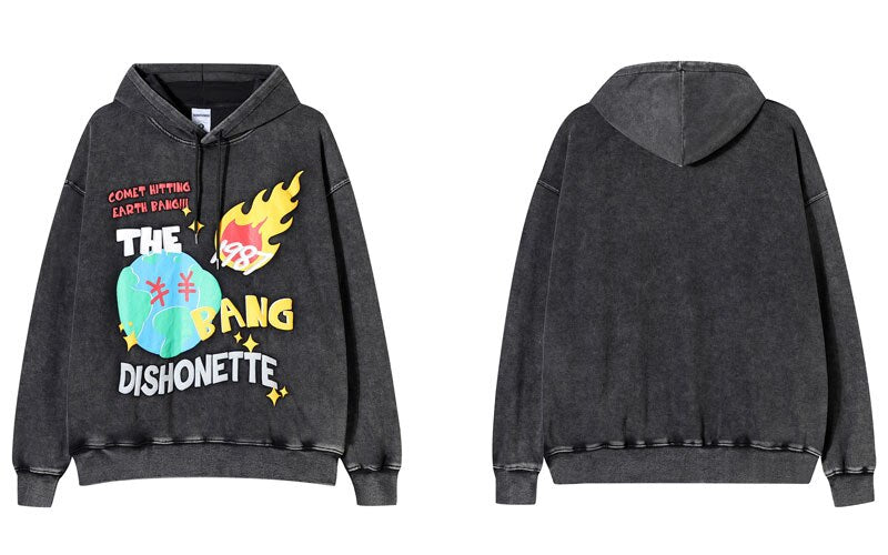 "Burning Fast" Unisex Men Women Streetwear Graphic Hoodie