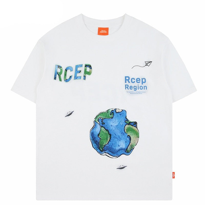 "Recap" Graphic Unisex Streetwear Vintage Women Men Y2K T-Shirt