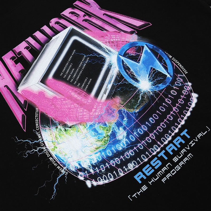 "Network" Graphic Unisex Streetwear Vintage Women Men Y2K T-Shirt