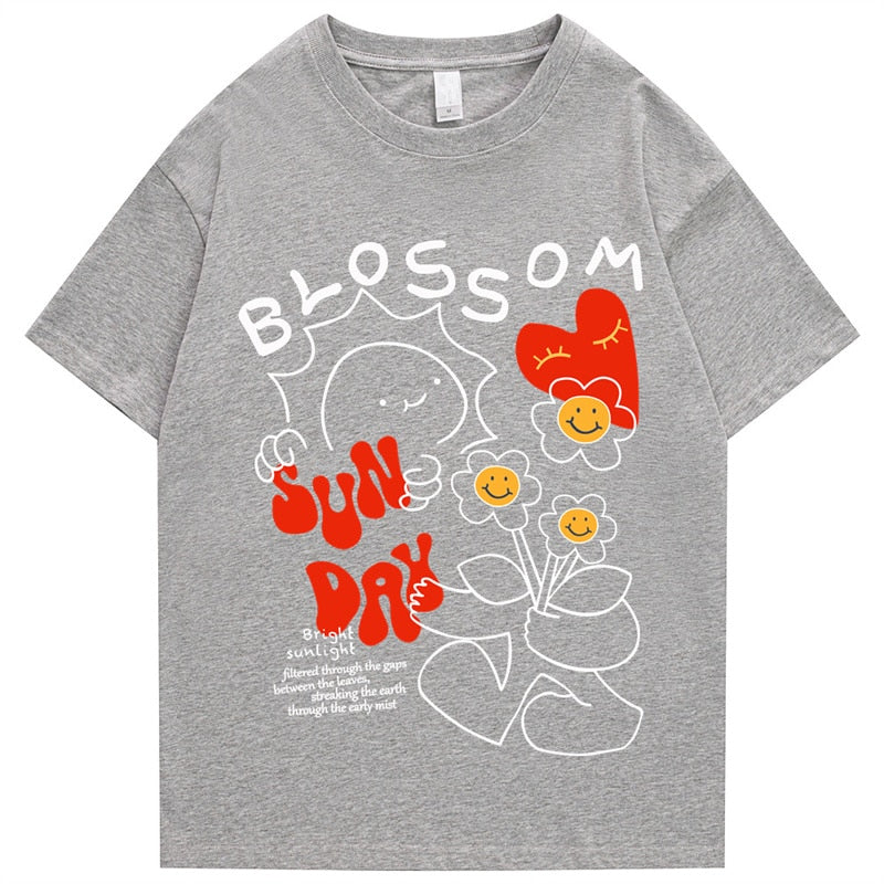 "Blossom" Men Women Streetwear Unisex Graphic T-Shirt