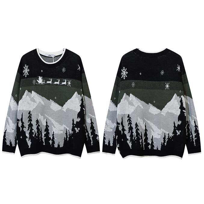 "Wonderland" Graphic Unisex Streetwear Vintage Women Men Y2K Sweater