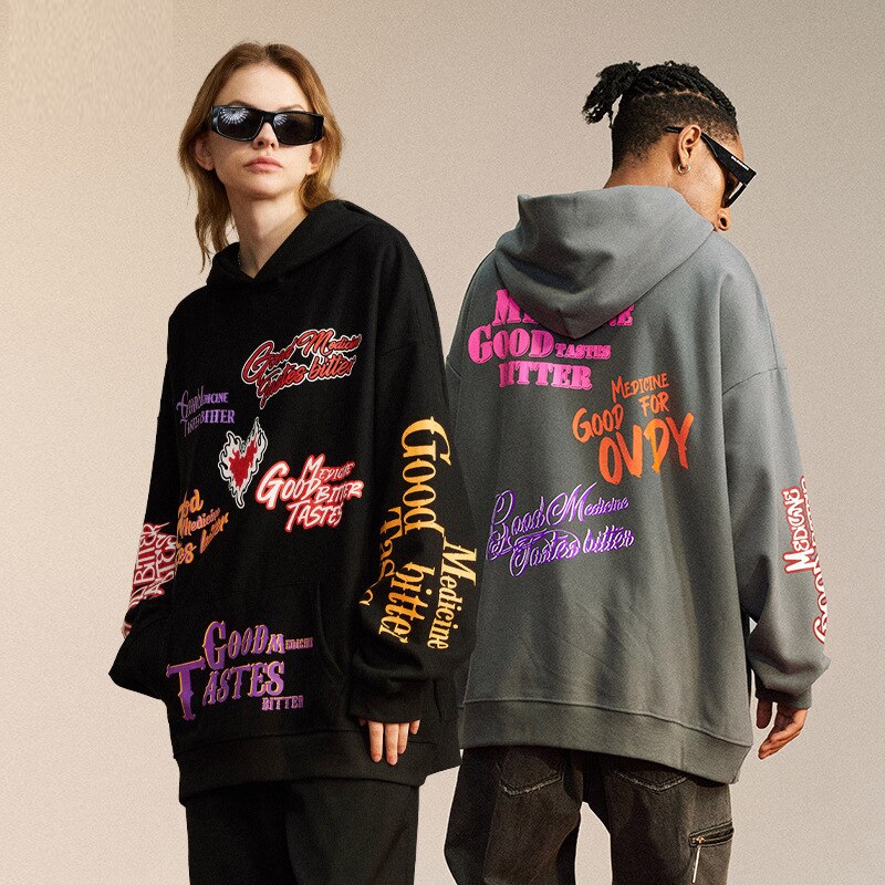 "Good Taste" Graphic Unisex Streetwear Women Men Y2K Hoodie