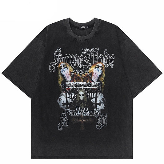 "Punk Rock" Graphic Unisex Streetwear Vintage Women Men Y2K T-Shirt